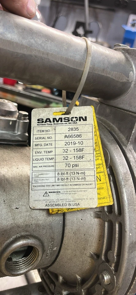 Samson 2835 Waste Fluid Pump - Image 2 of 2