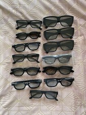 Duży pakiet 13 par czarnych okularów 3D 
