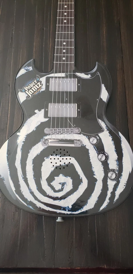 WowWee Paper Jamz Guitar Instant Rock Star LOT 2009 Blue Star B/W Swirl WORKS - Image 2 of 4