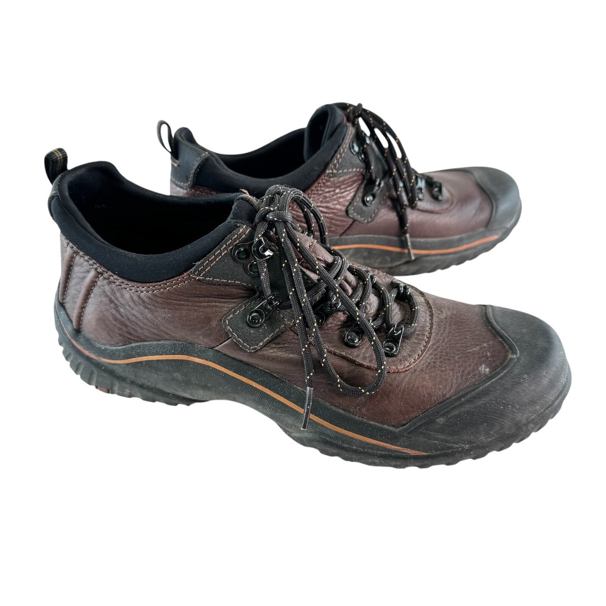 Clarks Shoes Women 10M Muckers Hiking Brown Lace Up Comfort Waterproof Low  89578