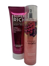 Bath  Body Works A Thousand Wishes Super Rich Body Wash  Diamond Shimmer Mist