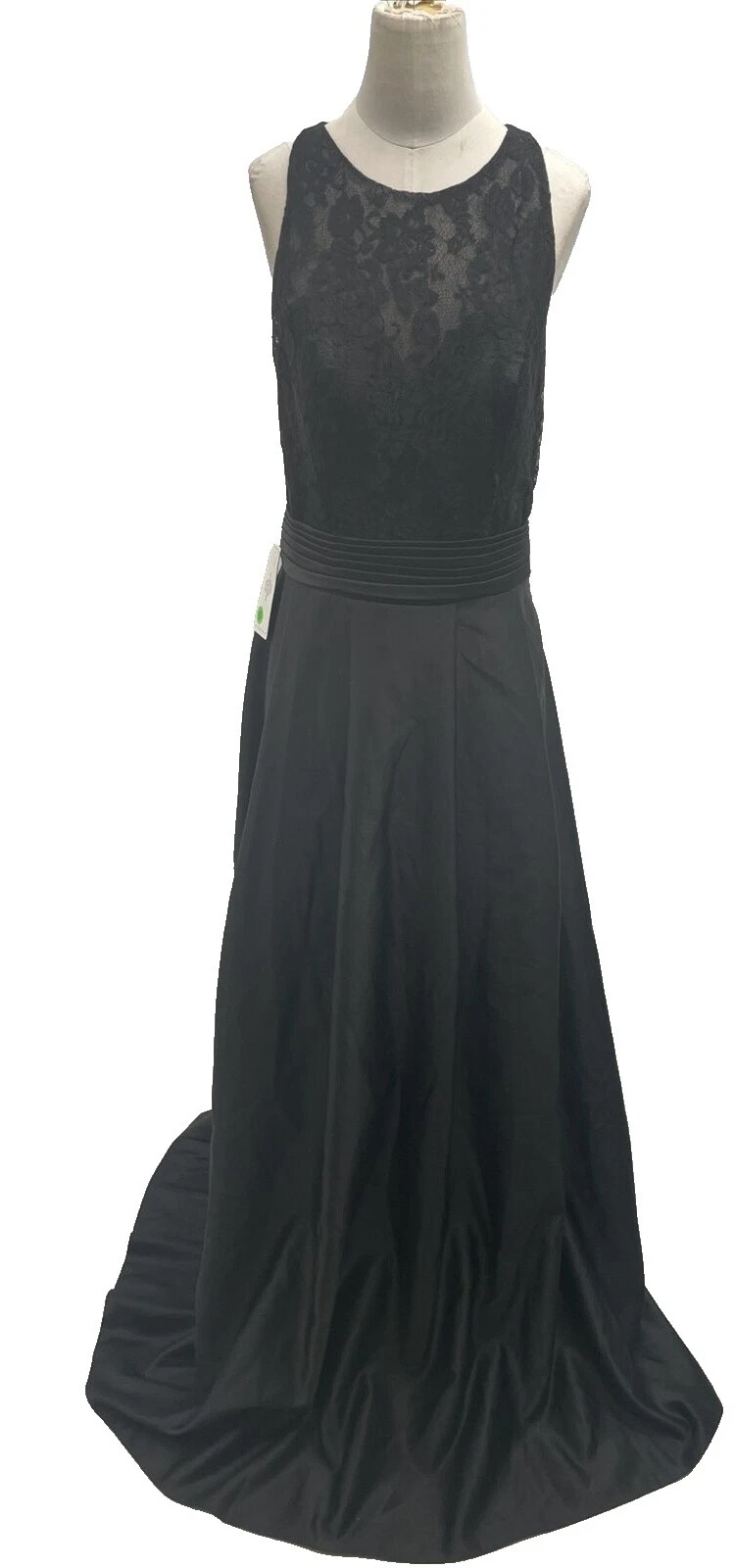 Vestido de fiesta de satén negro vestidos de novia