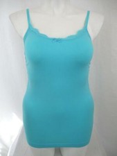 Cacique by Lane Bryant Size 18/20 Aqua Round Neckline Seamless Cami /Adj Straps