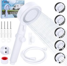 RV Shower Head with Hose and On Off Switch Camper Water Saving and High Pressure