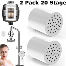 2 Pack 20 Stage Shower Filter Replacement Cartridge Shower Filter for Hard Water