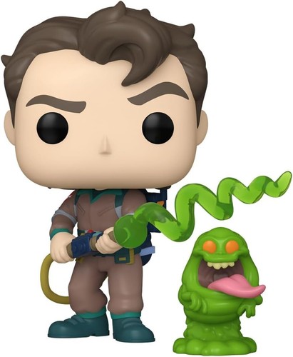 The Real Ghostbusters 1986 Peter Venkman Slimer ¡Pop! Figura Funko Animación #1785 - Imagen 2 de 2