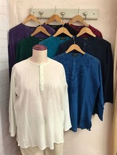 Chic Soul Indian Cotton Cheesecloth Kurta Top. CHECK SIZE IN DESCRIPTION