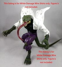 Marvel Legends Spider Man BAF Lizard Dedicated White Damage Wire Shirts