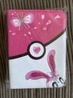 Pink Pokémon Card Binder Trading Zipper Card Album with 4 Pocket 63 Sleeves 504