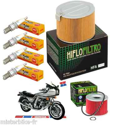 Pack Révision Filtre Huile Air Bougie Neuf Mister Parts Pour Honda CX500 /C/E 1977-1986
