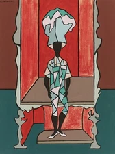 CUNDO BERMUDEZ Art Poster or Rolled Canvas Print "HOMBRE EN CAJA"