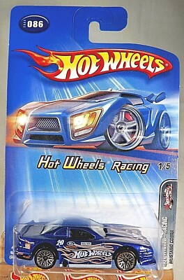 2005 Hot Wheels #86 Hot Wheels Racing 1/5 MUSTANG COBRA Blue