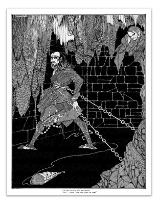 The Cask of Amontillado - POSTER 1919 HARRY CLAKE Artwork -Unframed- Print