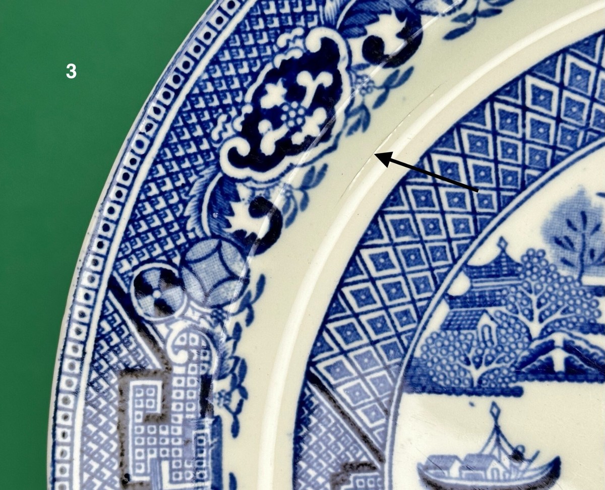 【未使用•美品】Wood & Sons「Willow（ウィロー）」ソーサー5枚 1920's BLUE Willow Woods Ware, Wood & Sons ENGLAND, 6