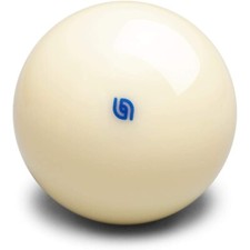 Premium Pool Cue Ball 2 1/4 Inch with Blue Logo