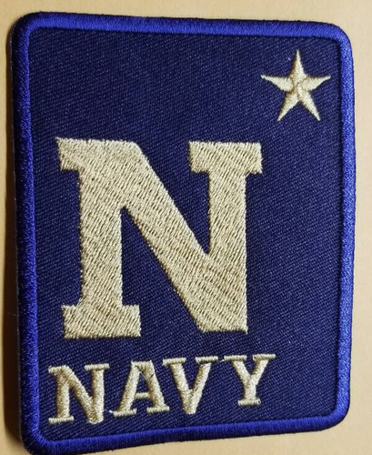 Embroidered Navy Midshipmen Patch approx 2.75X3.5" - 第 1/2 張圖片