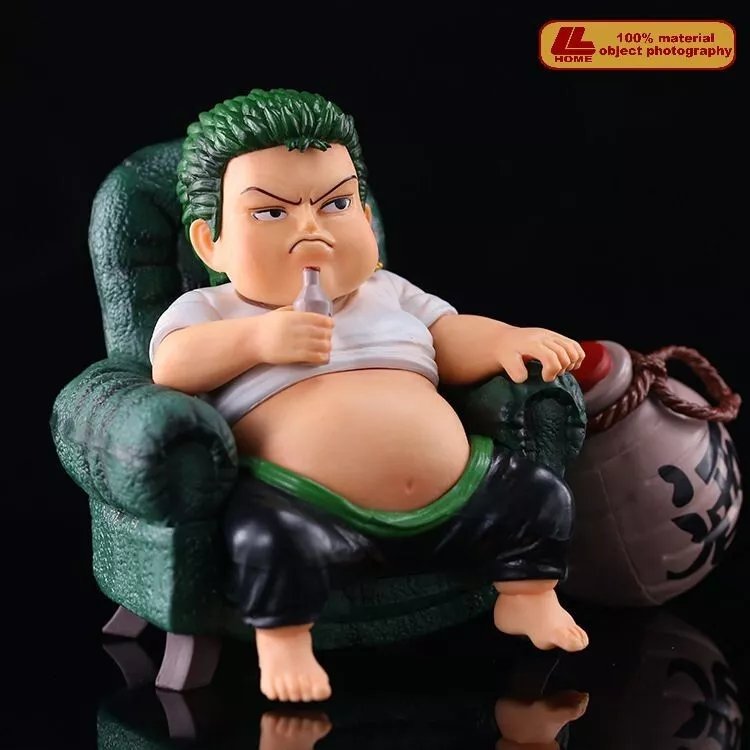 Anime One Piece Zoro Figure Drinking Roronoa Zoro 15cm PVC Model