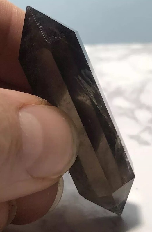 Rainbow Smokey Quartz Crystal Healing Generator Point Abundance Brazil