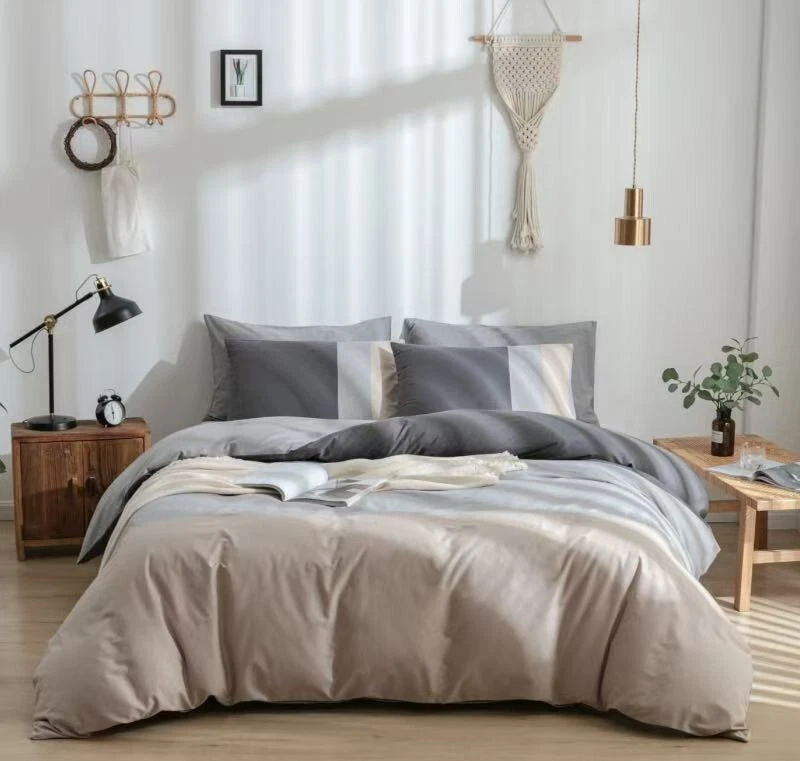 Warmdern Bedding 100% Cotton Ultra Soft 3pcs Duvet Cover Set King Queen Twin - Image 3 of 4