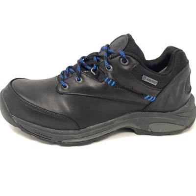 Black Leather Hiking Trail Shoes Mens 