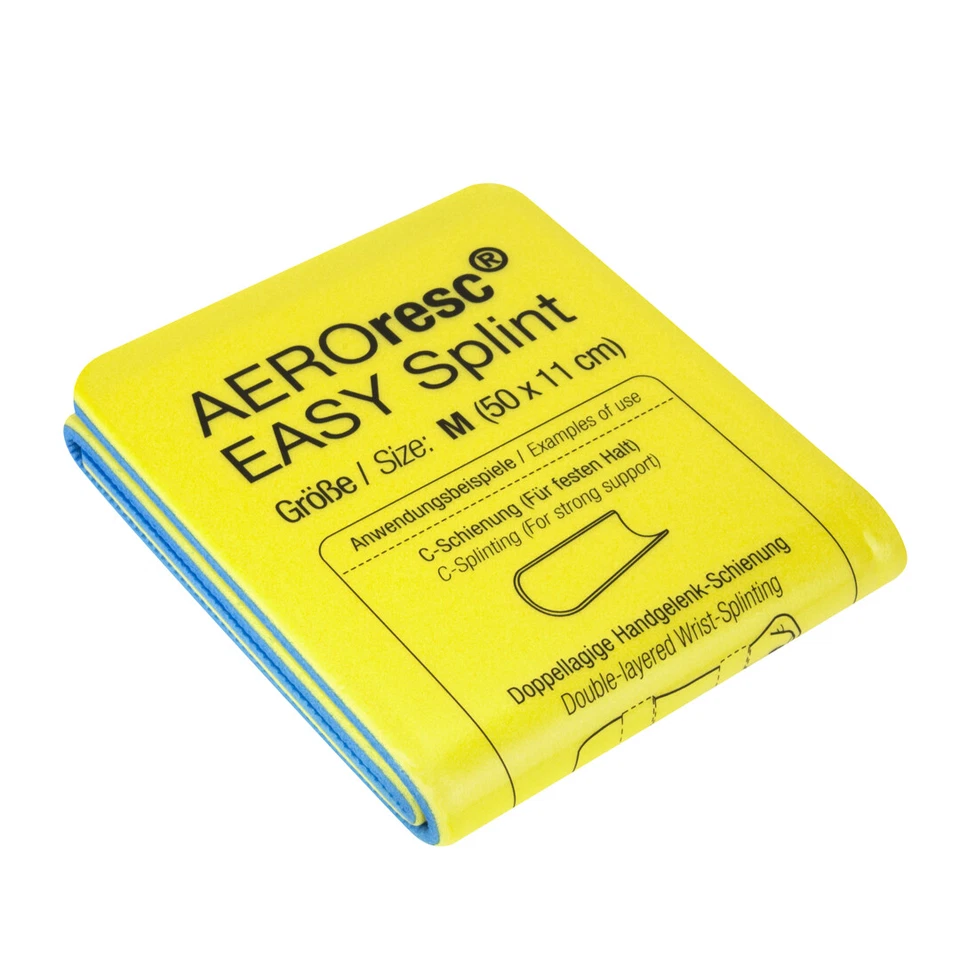 SALVEQUICK AEROresc® EASYsplint Set M, Aluminium Schiene mit weichem Schaumstoffüberzug