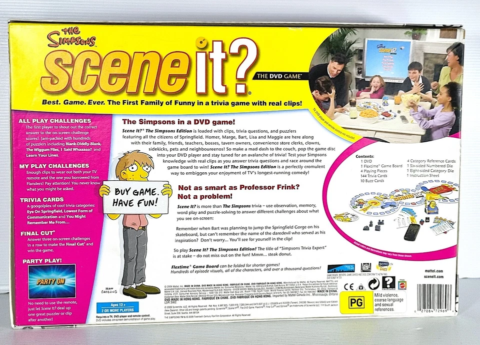 Complete Simpsons Scene It? DVD Trivia Game Board Set Rare 100% Verified - Image 3 of 4