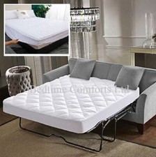 SOFA BED / PULL OUT BED "FITTED" MATTRESS PROTECTOR (BOXED SKIRT) All Sizes