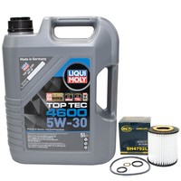 MotoröL Set 5W-30 5 Liter + ÖLfilter SH 4792 L FüR BMW X3 3Er Compact