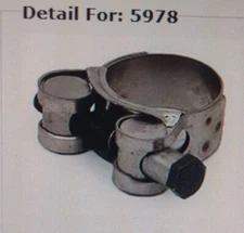 NEW CENTRAL BOILER 1" STAINLESS STEEL PEX CLAMP 5PACK  P/N 5978, WOOD BOILERS