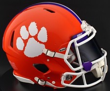 CLEMSON TIGERS NCAA Riddell Speed Full Size REPLICA Football Helmet