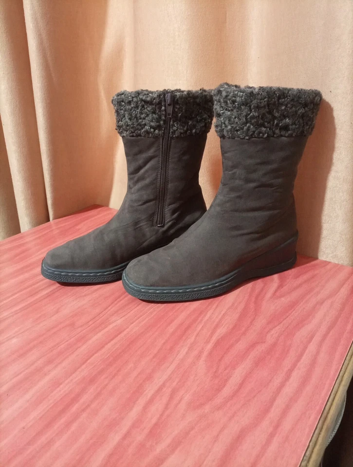 Sympatex Rohde коричневый короткие ботинки с подкладкой на танкетке молнии размер 5 Великобритании, 7 США ЕС 38Германия - Изображение 2 из 4