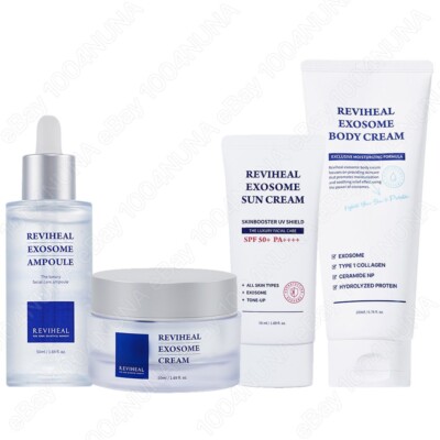 REVIHEAL Exosome Ampoule + Cream +Sun Cream + Body Cream SET Korean Skin Care