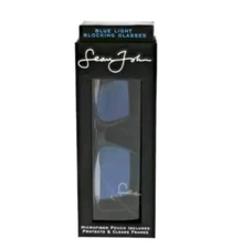 Sean John Blue Light Blocking Glasses, Style Kings, Black