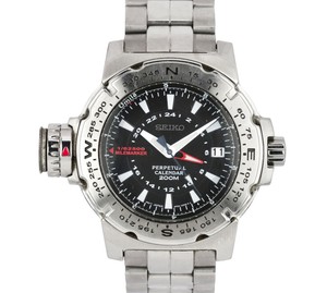 Seiko Perpetual Calendar 8F56-00J0 Mile Marker Quartz Stainless Steel 42mm  Watch | eBay