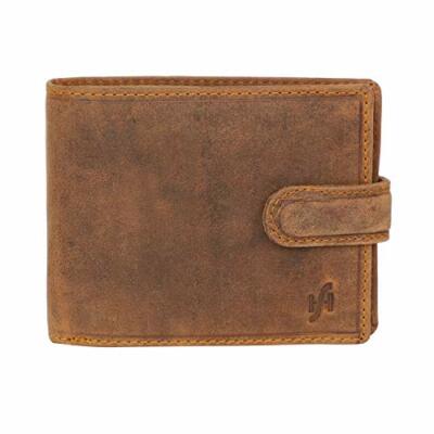 Starhide Herren RFID blockierende Kartenschutz Brieftaschen echtes Jäger Leder dreifach faltbar
