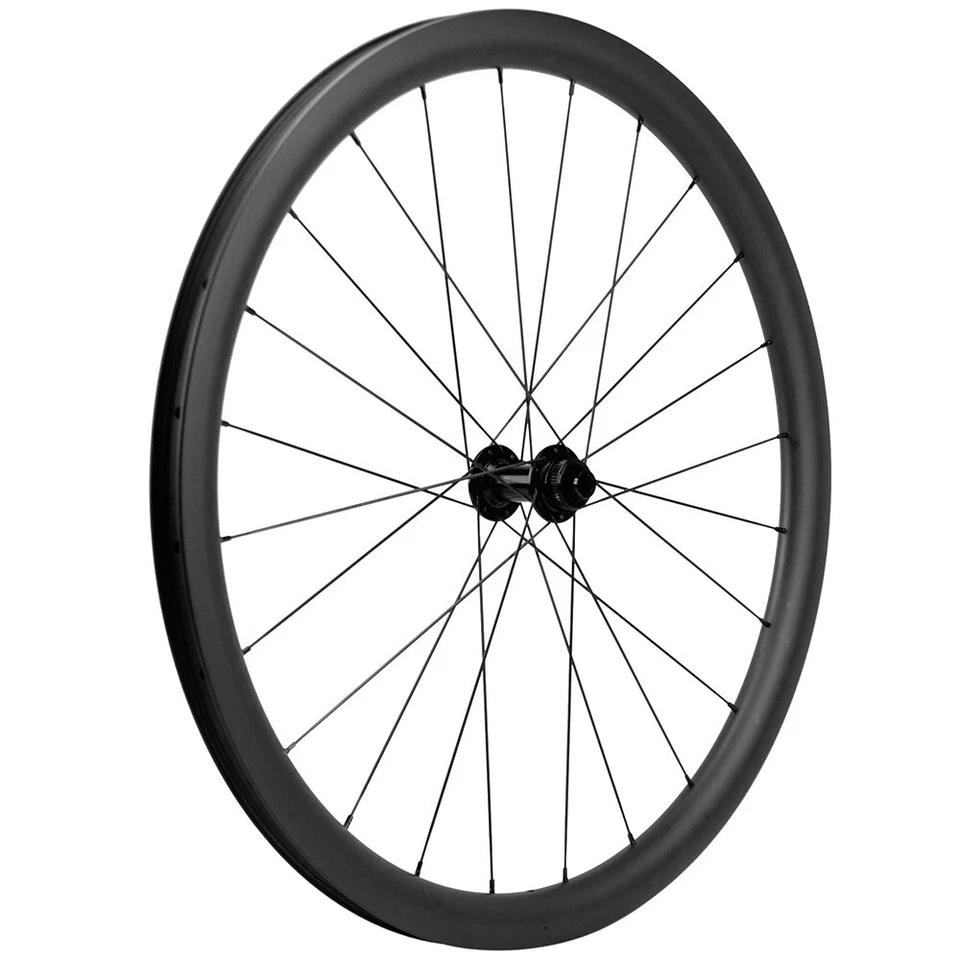 Juego de ruedas de bicicleta de grava de 38 mm/31 mm freno de disco carbono ciclocross sin cámara 700C Foto 4 de 4