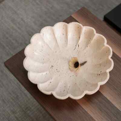 Handcrafted Travertine Marble Bowl   Nature-Inspired Decorative Centerpiece
