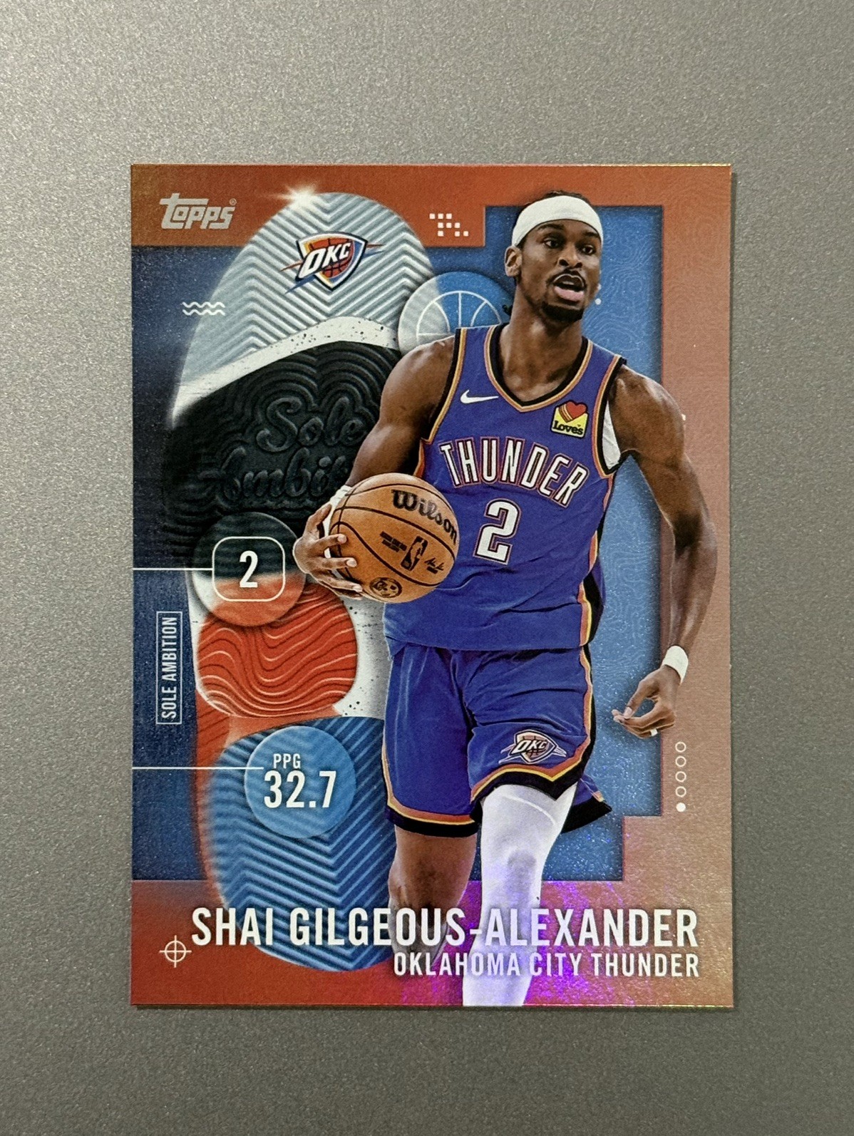 2025-26 Topps Basketball Shai Gilgeous-Alexander Sole Ambition SSP 1:15K  🔥