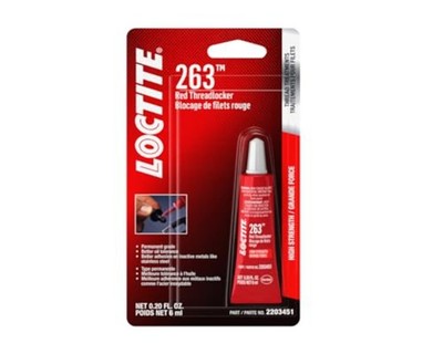 LOCTITE 263 Automotive Threadlocker Red   High Strength Thread Lock, General Pur