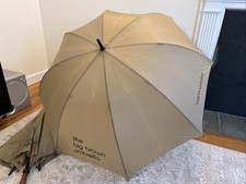 (2) Bloomingdale&rsquo;s The Big Brown Umbrella Golf Size Umbrellas