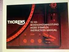 Thorens Td-105 User Manual Digital