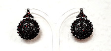 GRANAT OHRRINGE ° Tombak / Gold 585 / ooo ° GRANAT ° 14 K ° Antikschmuck °
