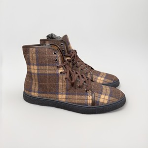 Marc Nolan Jagger Coffee Plaid High Top Shoes Mens 13 Marc Nolan Jagger Coffee Plaid High Top Shoes Mens 13 | eBay main image 2