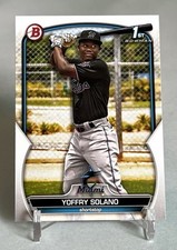 Yoffry Solano 2023 Bowman Prospects 1st #BP-72 Miami Marlins