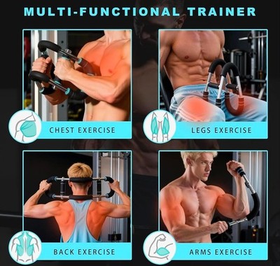 Adjustable Power Twister Arm Trainer for Chest & Arm Workout, Portable