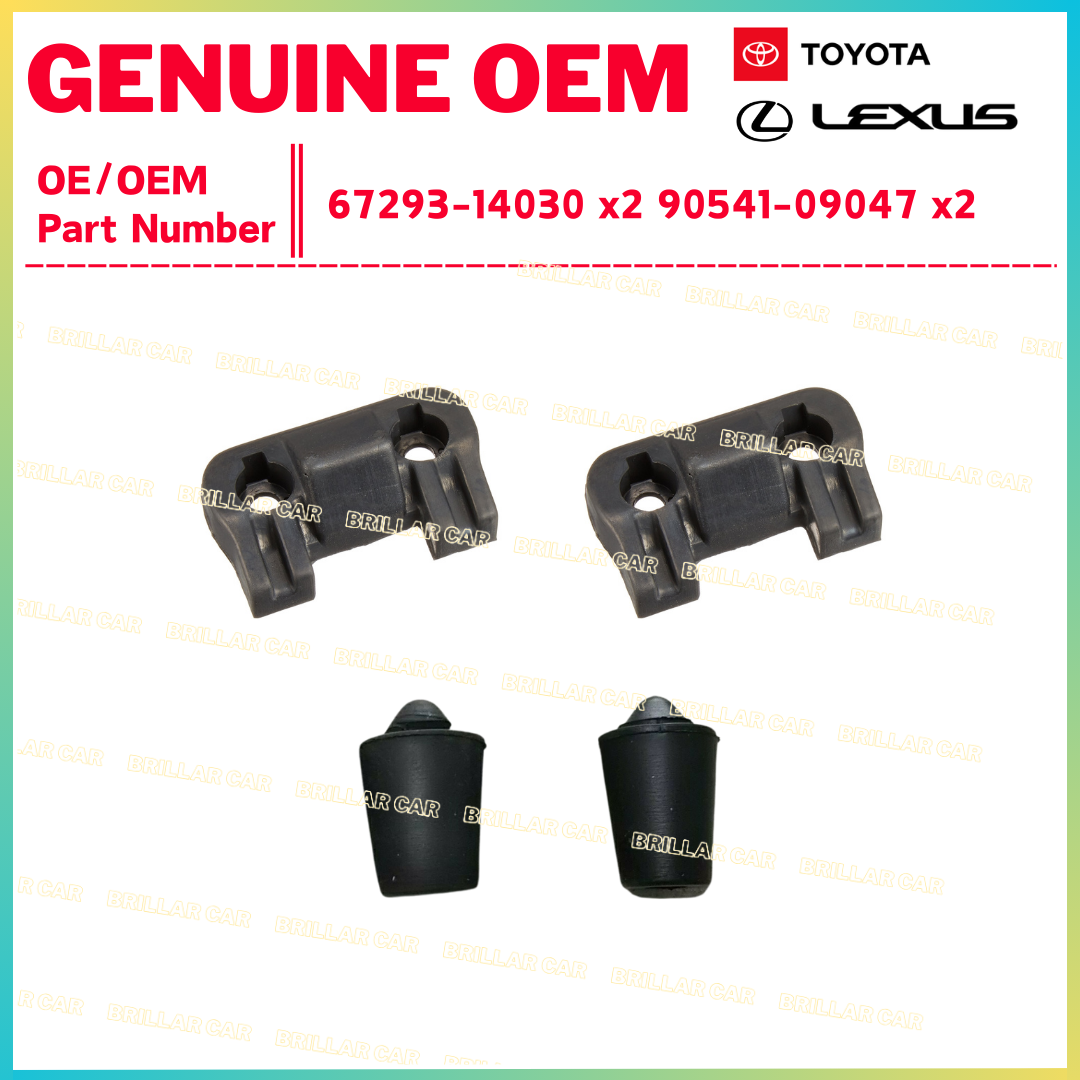 TOYOTA Genuine JZA70 SUPRA MK3 Rear Gate Lower Upper Stopper Cushion set F/S