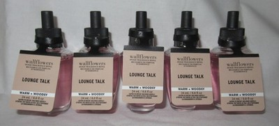 White Barn Bath & Body Works Wallflower Refill Bulb Lot Set of 5 LOUNGE TALK