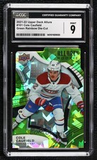 2021-22 Allure Rookies Green Rainbow Die-Cut 17/99 Cole Caufield CGC 9 Mint 0i6