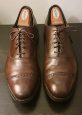 Allen Edmonds "FIFTH AVENUE" 11D Dainite Sole Brown Cap Toe Oxford Dress Shoes