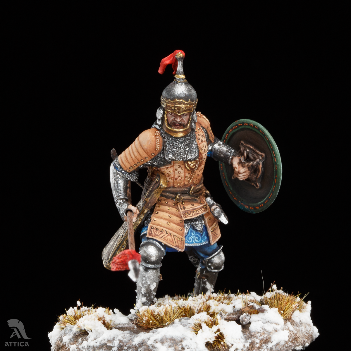 Soldat de plomb archer mongol dé collection xiiie s. 54